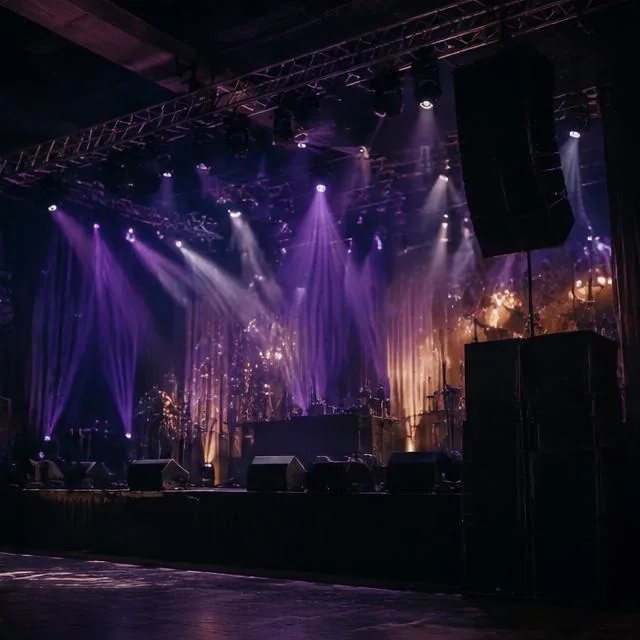 Sound & Lighting entertainment at a live event